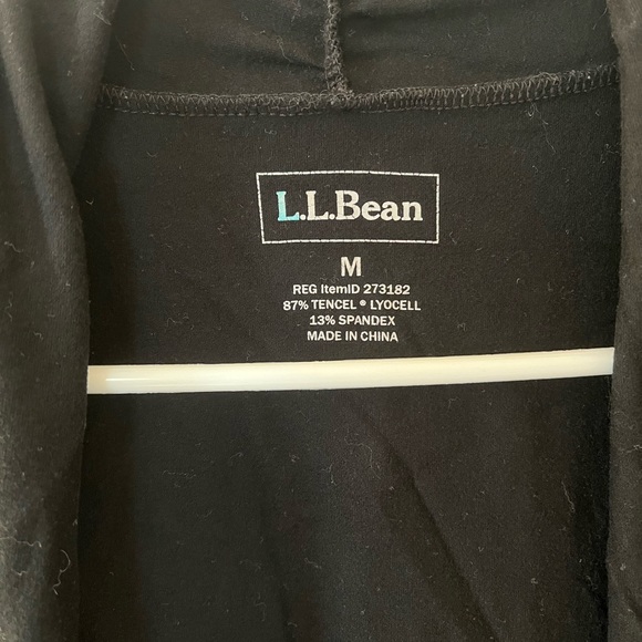 Women's L.L.Bean Year-Round, Open Front Knit Cardigan, Black, Medium - Picture 4 of 4